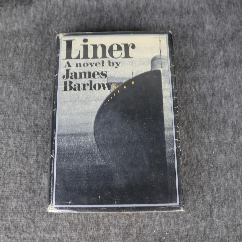 Vintage 1970 Liner James Barlow Black HC DJ Simon & Schuster Ex-Library